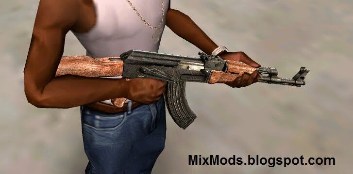 SA:DE] Real HD AK-47 (arma AK-47 realista) - MixMods