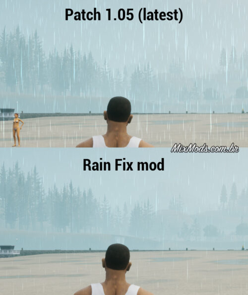 gta sa definitive edition mod rain fix better improved