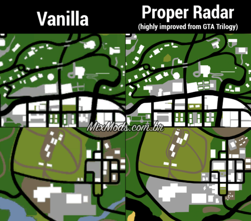 gta sa mod radar minimap proper map fix hd hq comparison 1