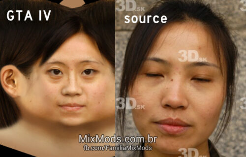 gta iv ped skin source photo texture face 3