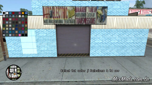gta sa mod pay n spray select color