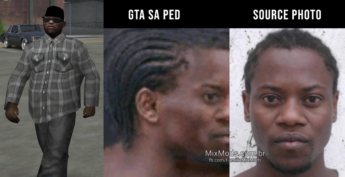 Os rostos reais dos pedestres do GTA San Andreas! - MixMods